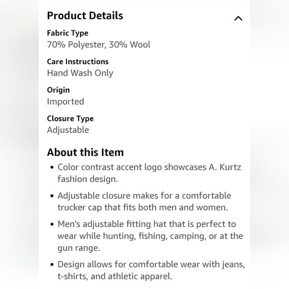 A. Kurtz "Charlie" Trucker Baseball Cap - Picture 16 of 16